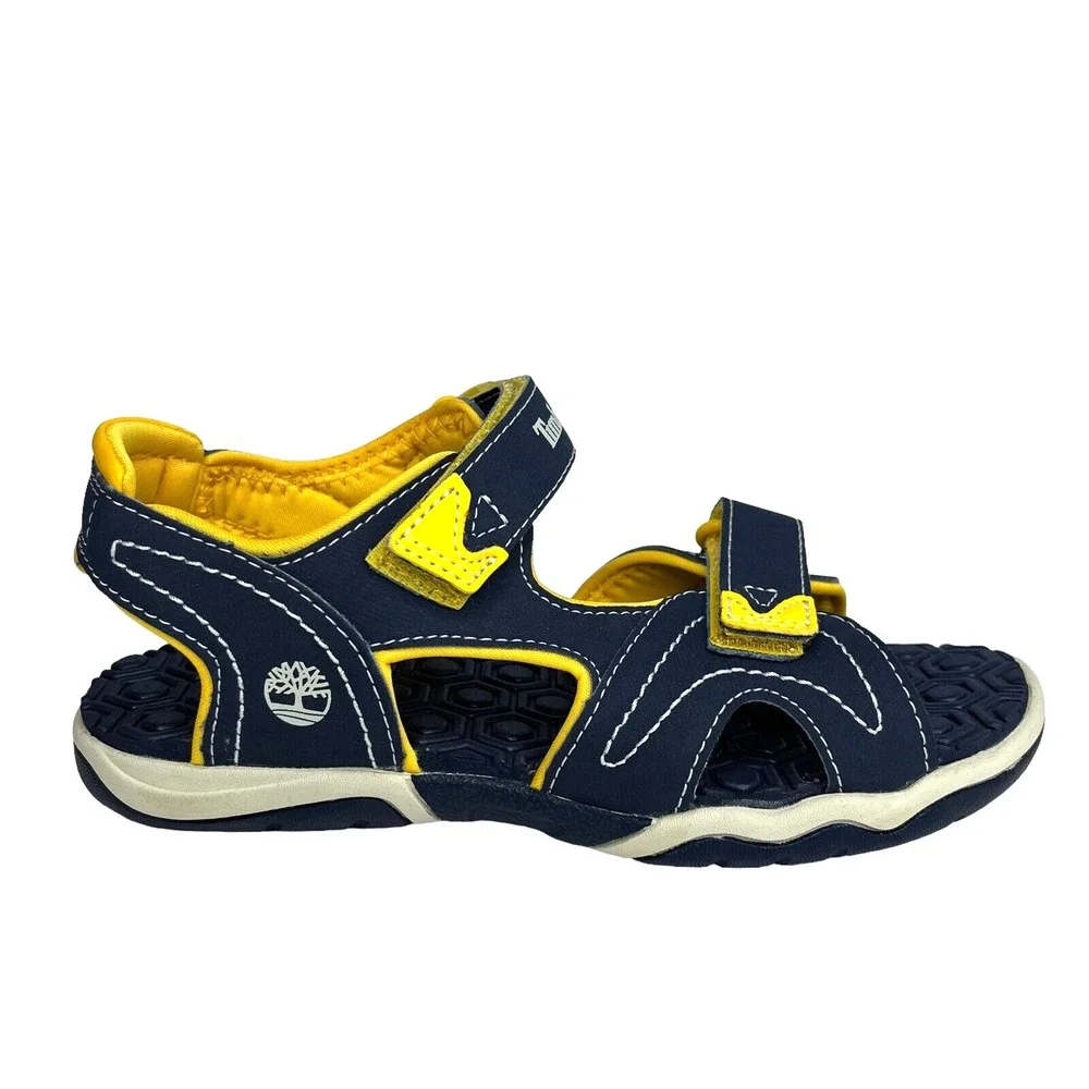 Timberland Adventure Seeker Youth Boys Outdoor Sport‎ Sandals Size 2 Blue Yellow